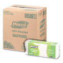 Marcal 100% Recycled Lunch Napkins, 1-Ply, 11.4 x 12.5, White, 400/Pack (6506PK)