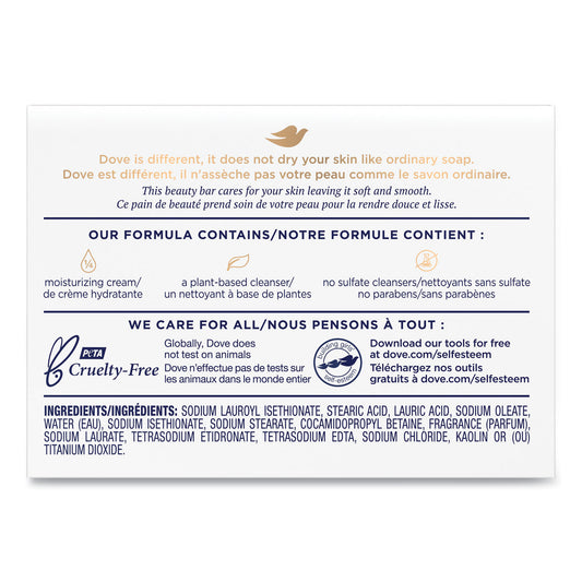 Dove White Beauty Bar, Light Scent, 2.6 oz, 36/Carton (61073CT)