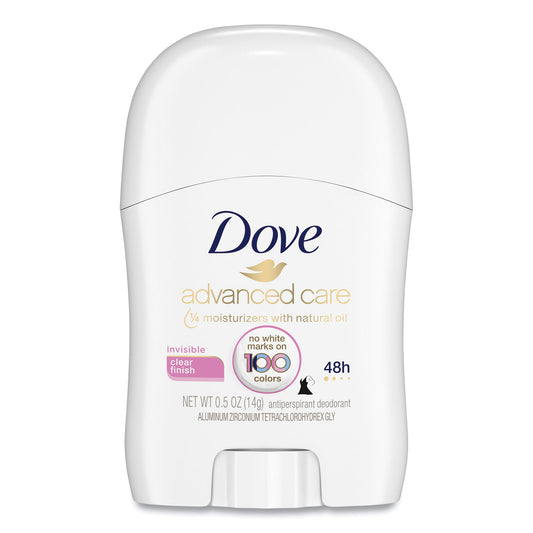 Dove Invisible Solid Antiperspirant Deodorant, Floral Scent, 0.5 oz, 36/Carton (66801CT)