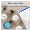 Avery Round Print-to-the Edge Labels with SureFeed, 2.5" dia, Glossy White, 90/PK (22830)