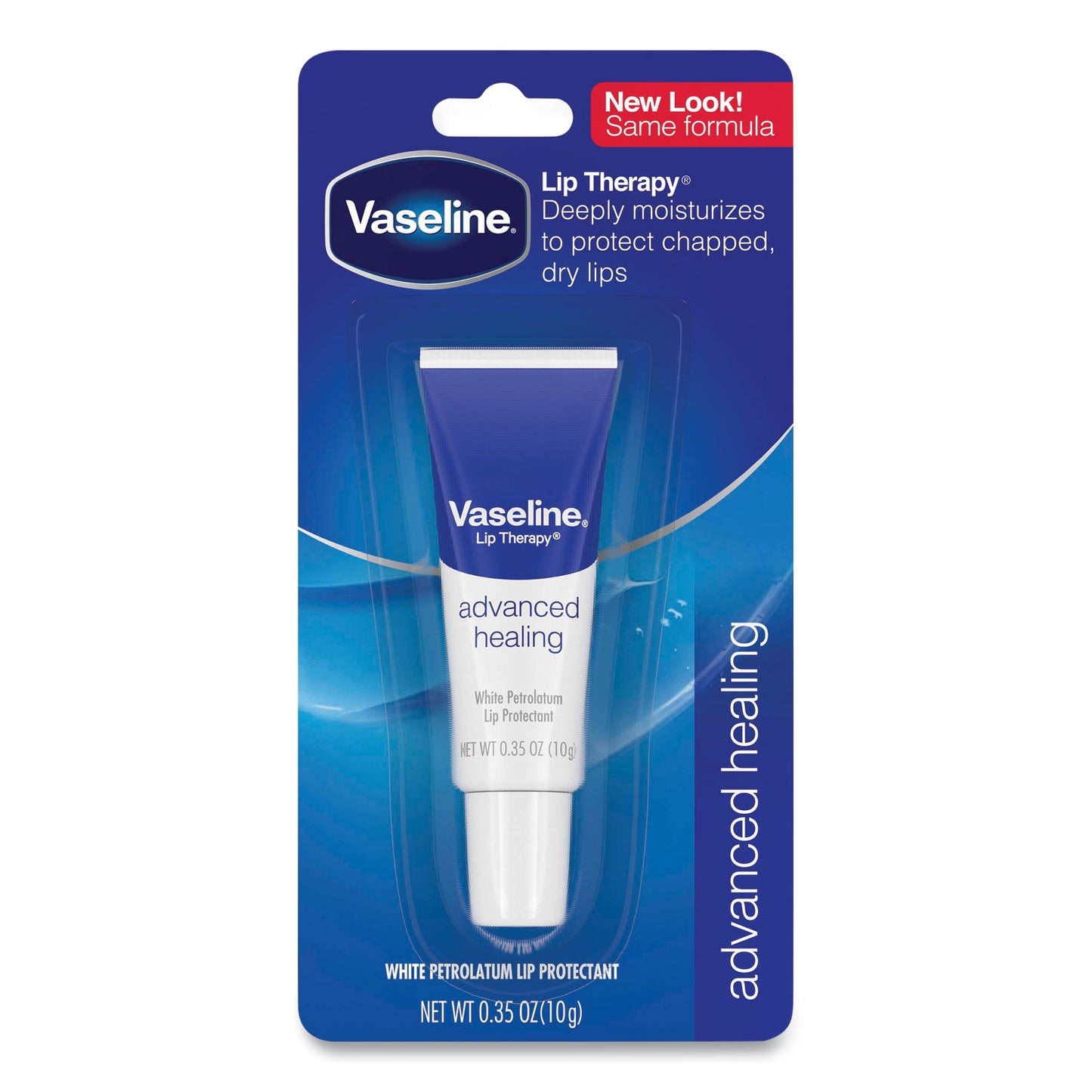 Vaseline Lip Therapy Advanced Lip Balm, Original, 0.35 oz Tube, 72/Carton (75000CT)