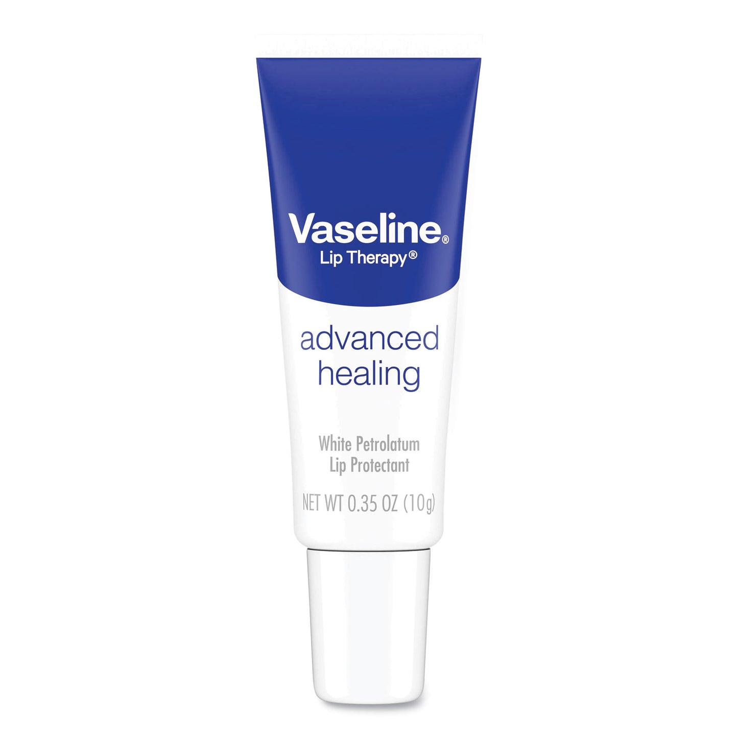 Vaseline Lip Therapy Advanced Lip Balm, Original, 0.35 oz Tube, 72/Carton (75000CT)