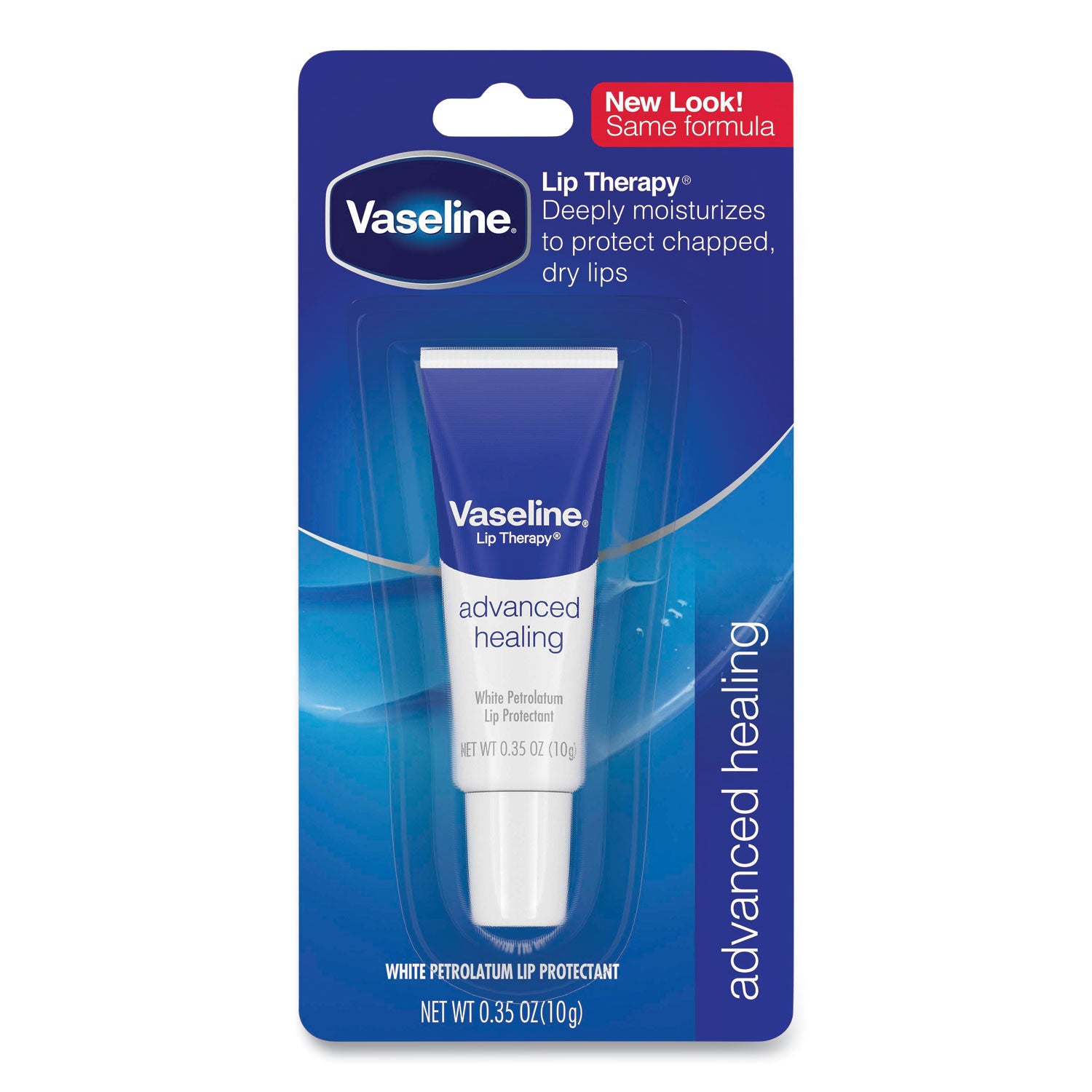 Vaseline Lip Therapy Advanced Lip Balm, Original, 0.35 oz Tube (75000EA)