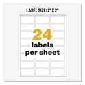 Avery UltraDuty GHS Chemical Waterproof and UV Resistant Labels, 1 x 2.5, White, 24/Sheet, 25 Sheets/Pack (60517)