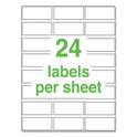 Avery UltraDuty GHS Chemical Waterproof and UV Resistant Labels, 1 x 2.5, White, 24/Sheet, 25 Sheets/Pack (60527)