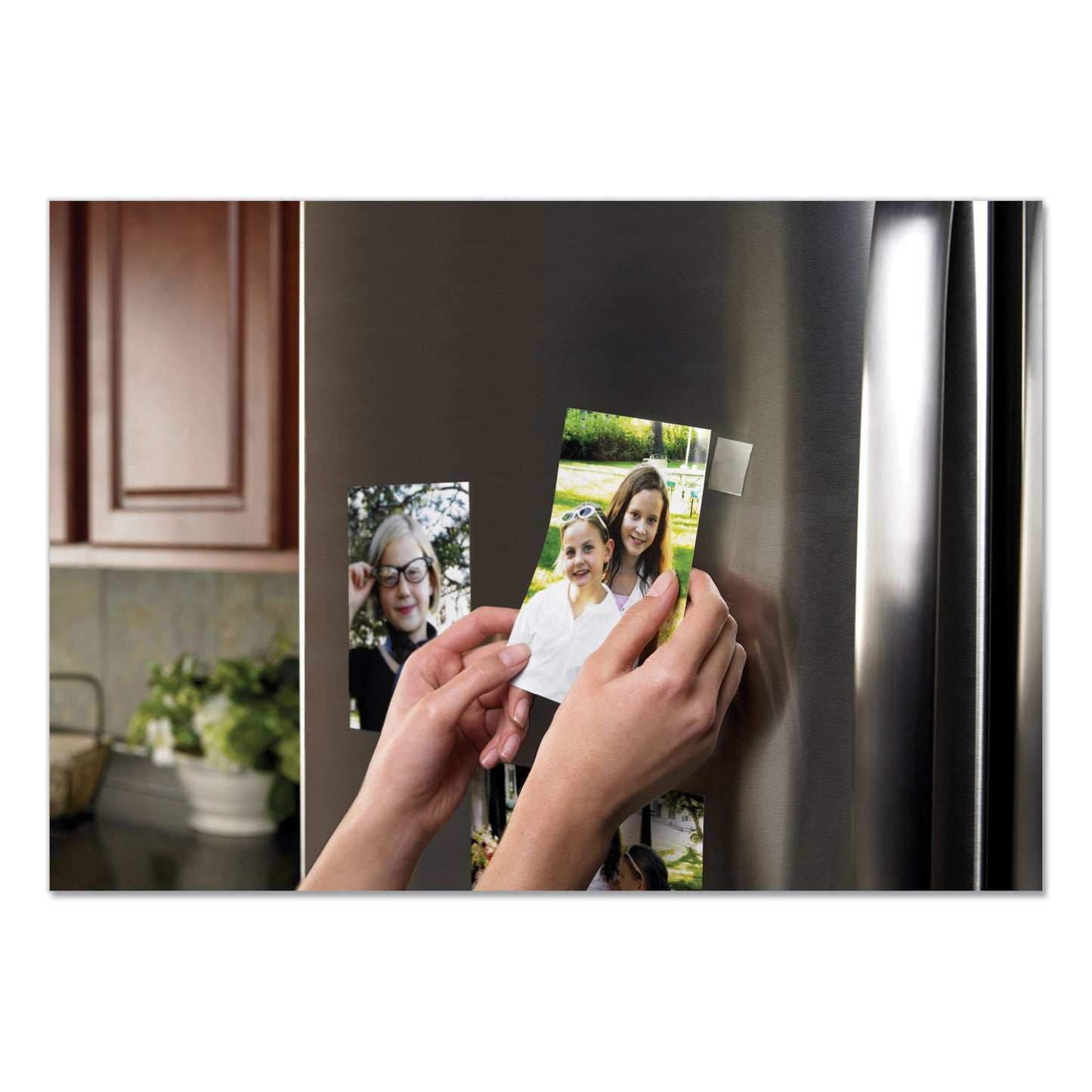 Scotch Restickable Mounting Tabs, Repositionable, Holds Up to 0.6 lb, 0.88 x 0.88, Clear, 18/Pack (R105)