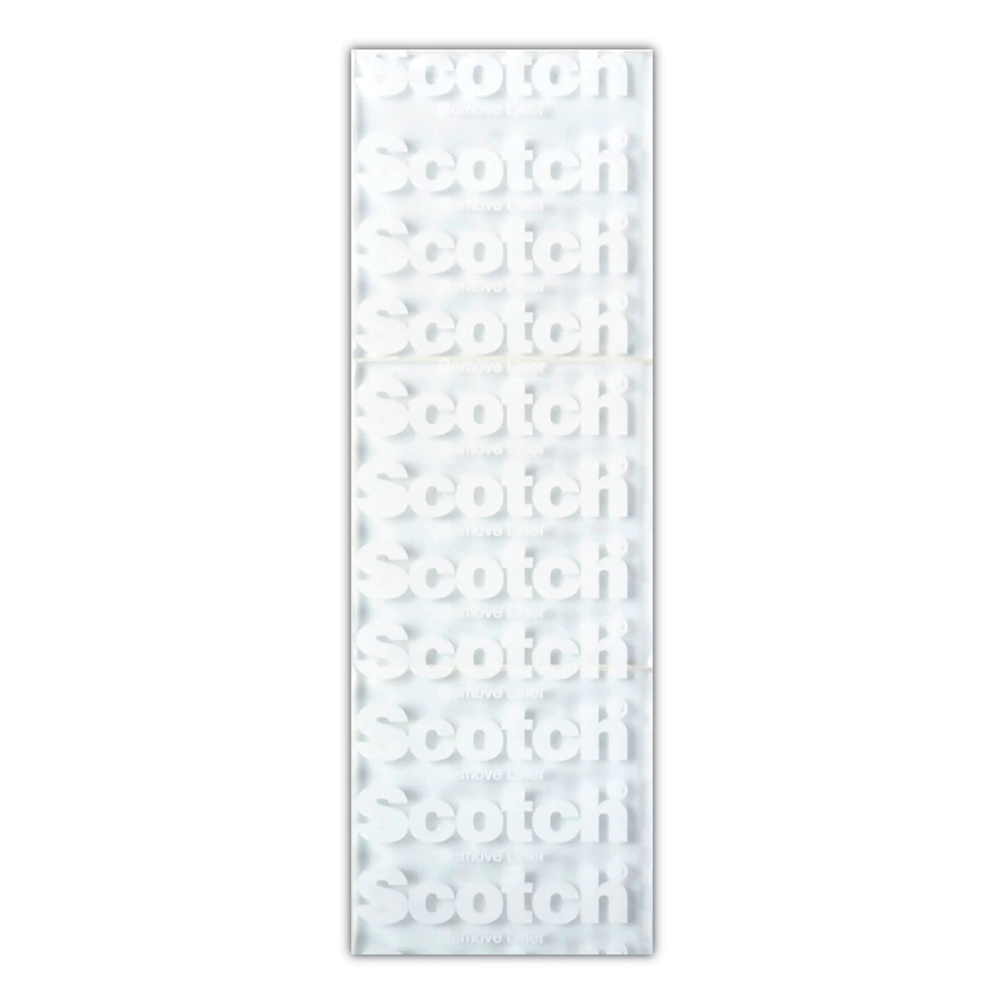 Scotch Restickable Mounting Tabs, Removable, Holds Up to 1 lb, 1 x 3, Clear, 6/Pack (R101)