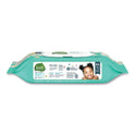 Seventh Generation Free and Clear Baby Wipes, 7 x 7, Unscented, White, 64/Flip Top Pack, 12 Packs/Carton (34208CT)