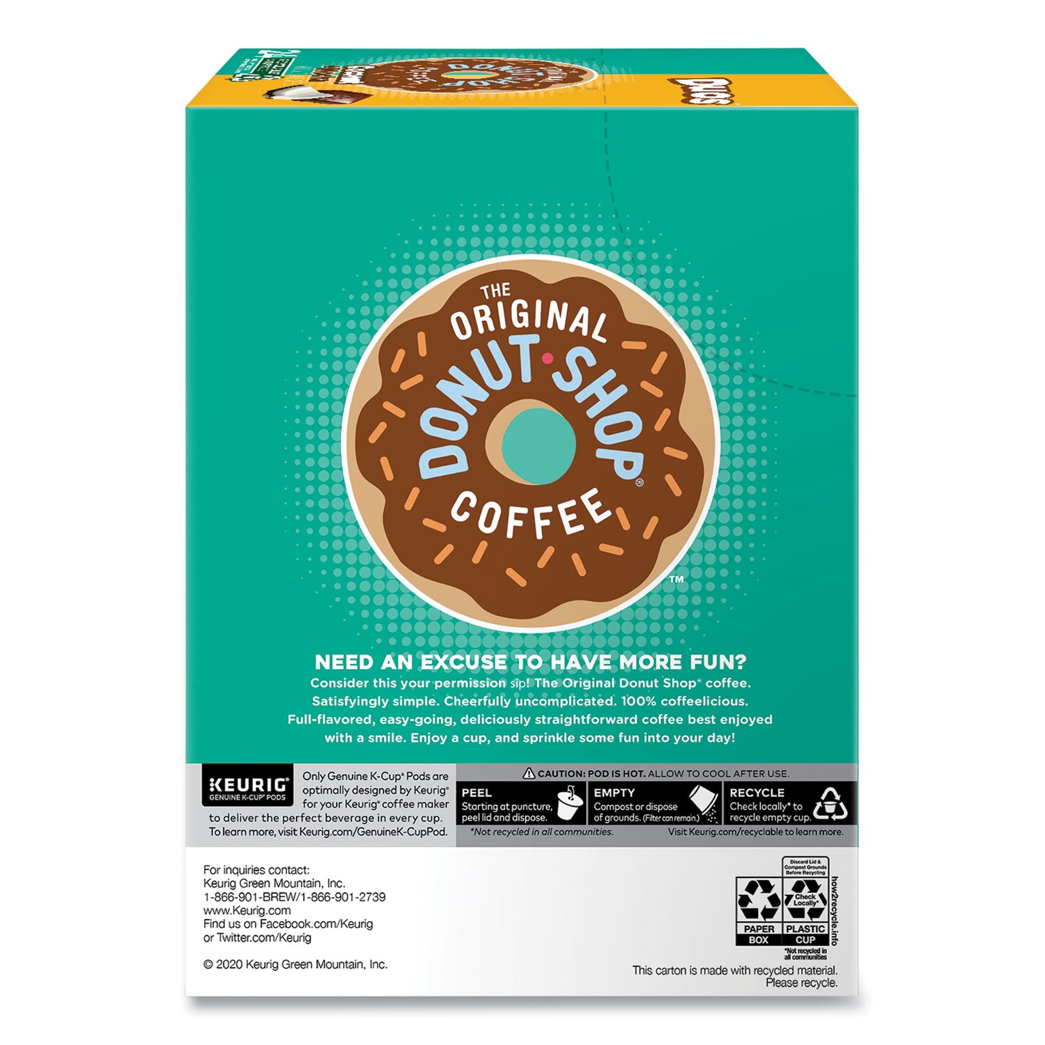 The Original Donut Shop Coconut Mocha K-Cups, 24/Box (6248)