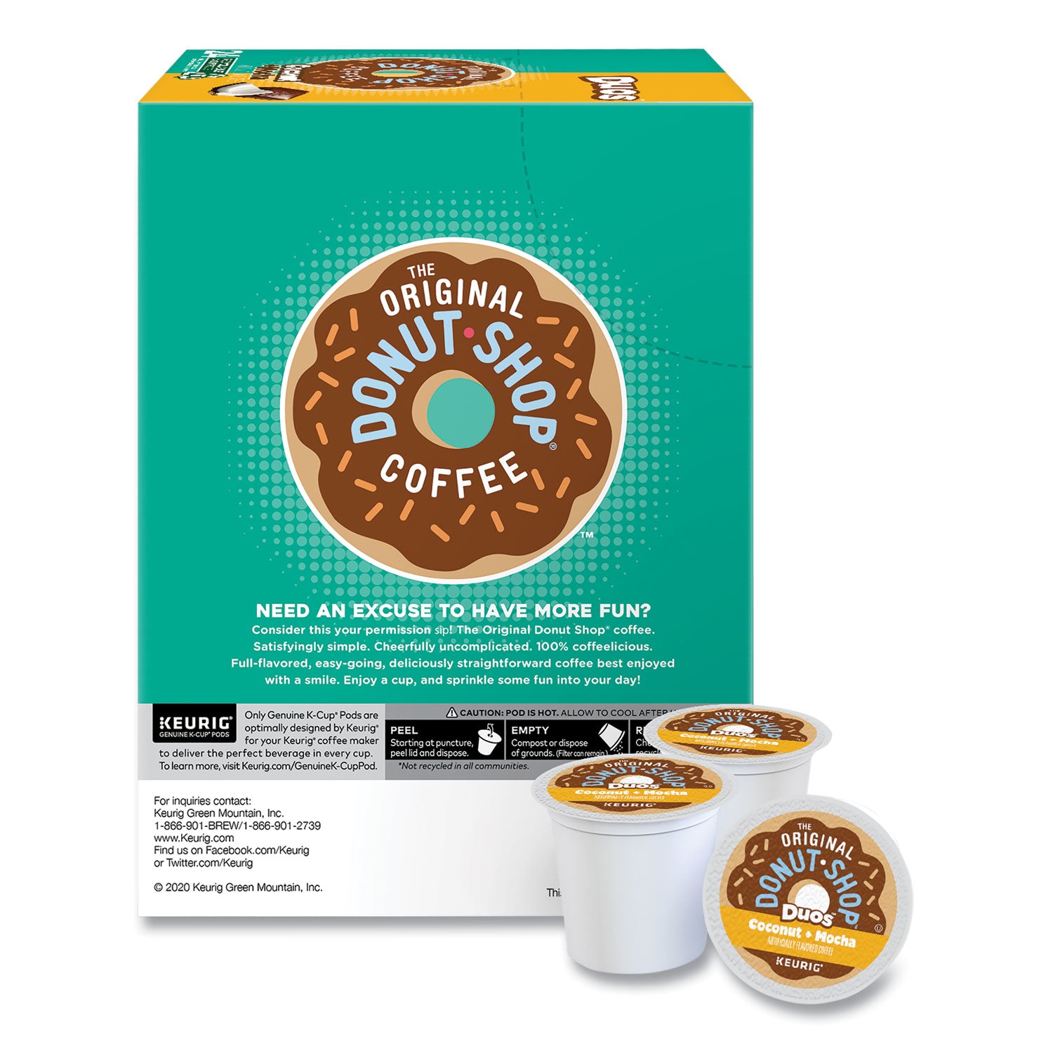 The Original Donut Shop Coconut Mocha K-Cups, 24/Box (6248)