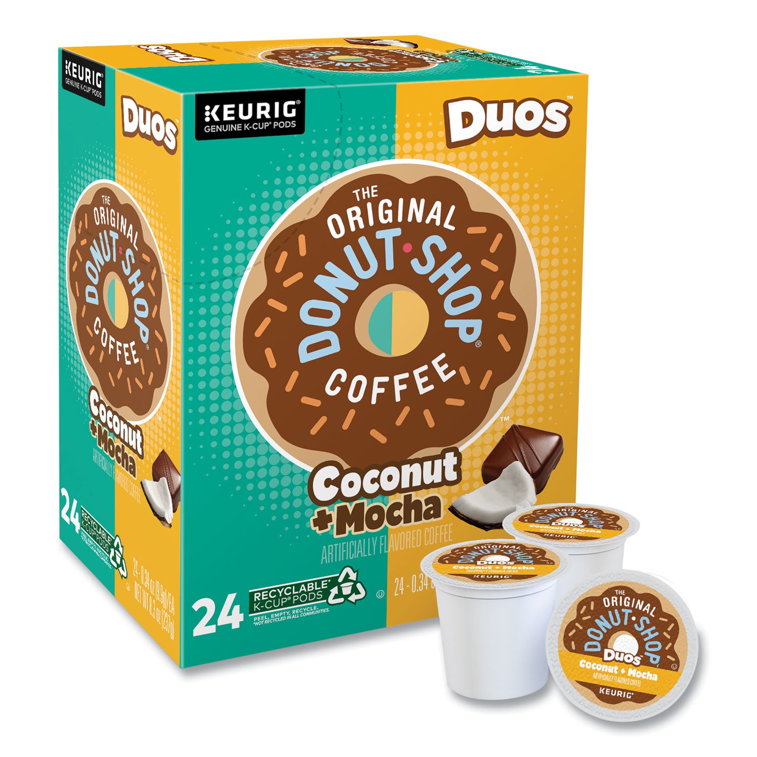 The Original Donut Shop Coconut Mocha K-Cups, 24/Box (6248)