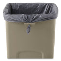 Rubbermaid Commercial Untouchable Square Waste Receptacle, 23 gal, Plastic, Beige (356988BG)