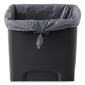 Rubbermaid Commercial Untouchable Square Waste Receptacle, 23 gal, Plastic, Black (356988BK)