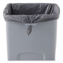 Rubbermaid Commercial Untouchable Square Waste Receptacle, 23 gal, Plastic, Gray (356988GY)