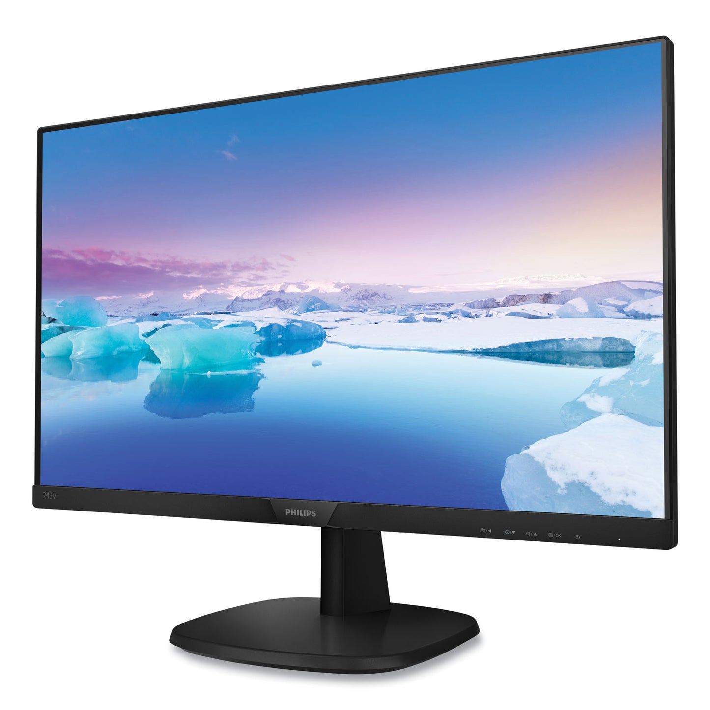 Philips V-Line Full HD LCD Monitor23.8" Widescreen, IPS Panel, 1920 Pixels x 1080 Pixels (243V7QJAB)