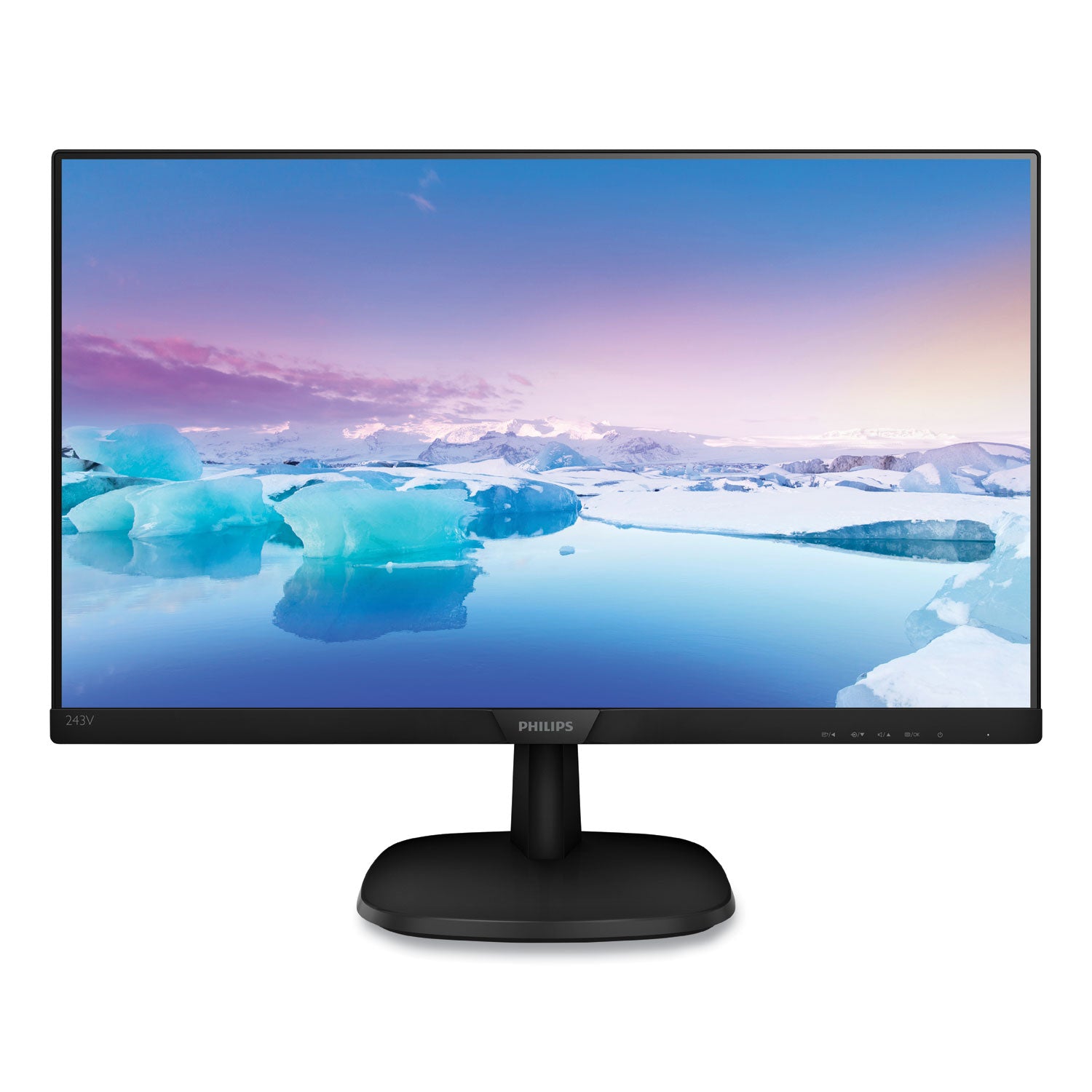 Philips V-Line Full HD LCD Monitor23.8" Widescreen, IPS Panel, 1920 Pixels x 1080 Pixels (243V7QJAB)