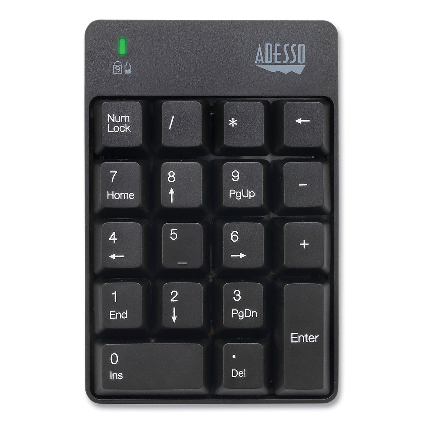 Adesso WKB6010UB Wireless 18-Key Numeric USB Keypad, Black