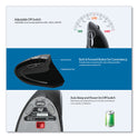 Adesso iMouse E10 Wireless Vertical Ergonomic USB Mouse, 2.4 GHz Frequency/33 ft Wireless Range, Right Hand Use, Black