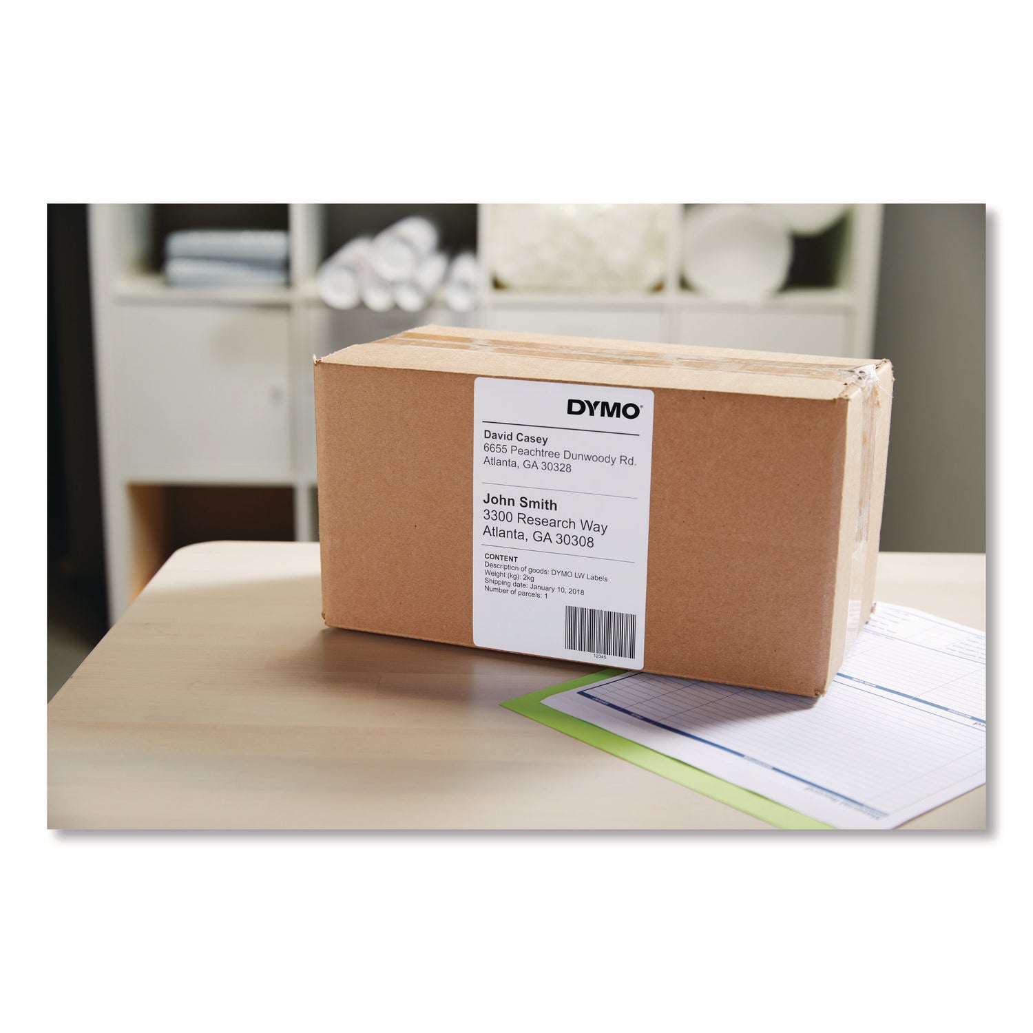 DYMO LabelWriter Shipping Labels, 4" x 6", White, 220 Labels/Roll (1744907)