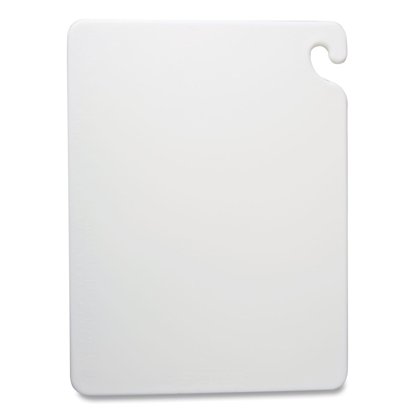 San Jamar Cut-N-Carry Color Cutting Boards, Plastic, 20 x 15 x 0.5, White (CB152012WH)