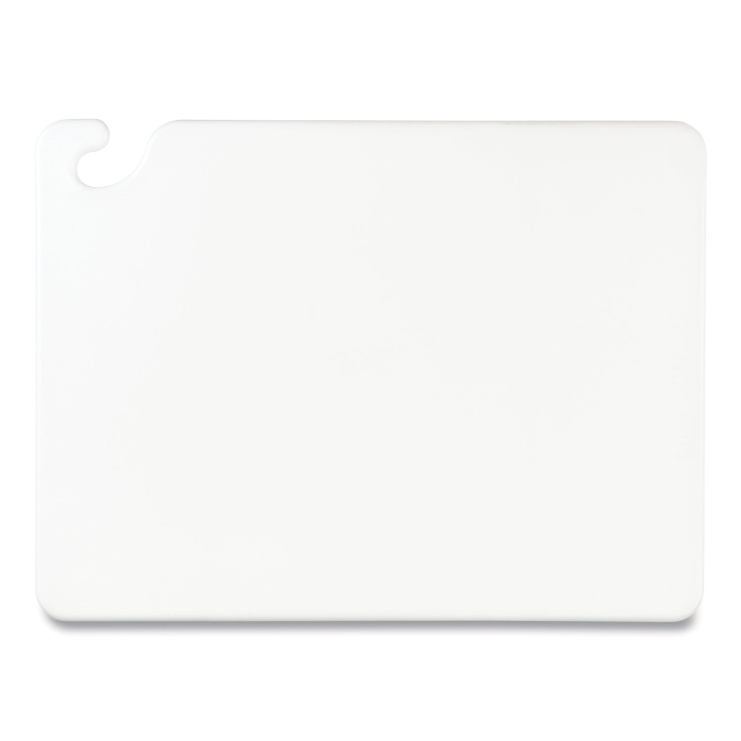 San Jamar Cut-N-Carry Color Cutting Boards, Plastic, 20 x 15 x 0.5, White (CB152012WH)