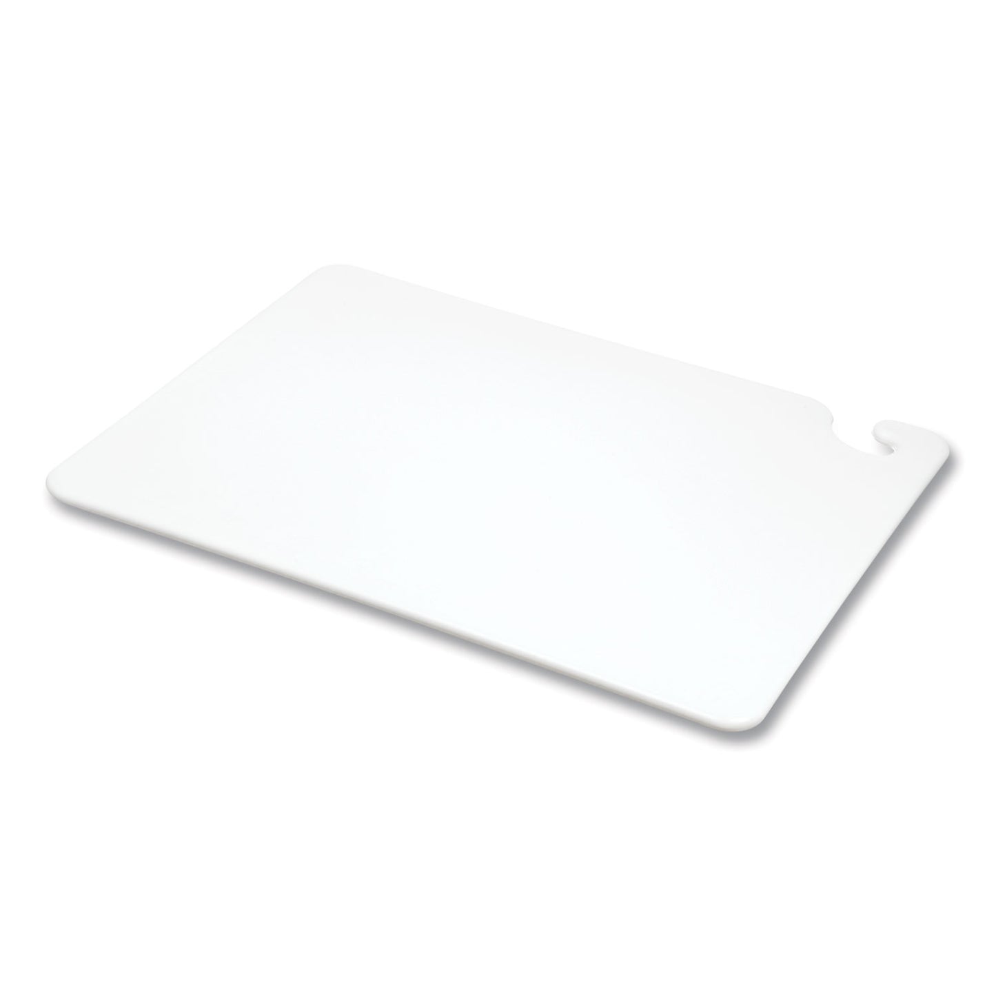 San Jamar Cut-N-Carry Color Cutting Boards, Plastic, 20 x 15 x 0.5, White (CB152012WH)