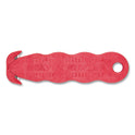 San Jamar Klever Kutter Safety Cutter, 3 Razor Blades, 1" Blade, 4" Plastic Handle, Red (KK403)