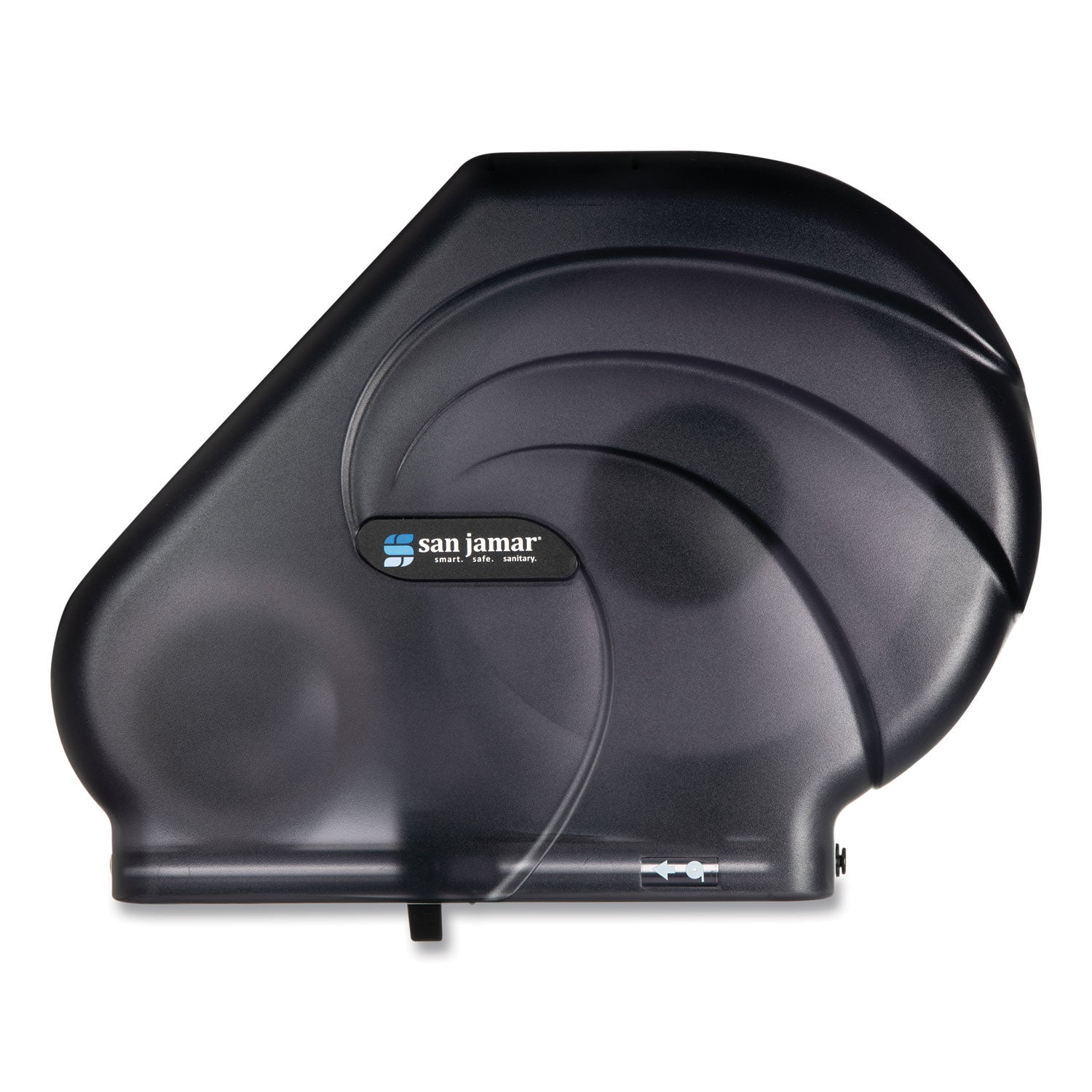 San Jamar Oceans Reserva Jumbo Tissue Dispenser with Stub, 16.75 x 5.5 x 12.25, Black Pearl (R3090TBK)