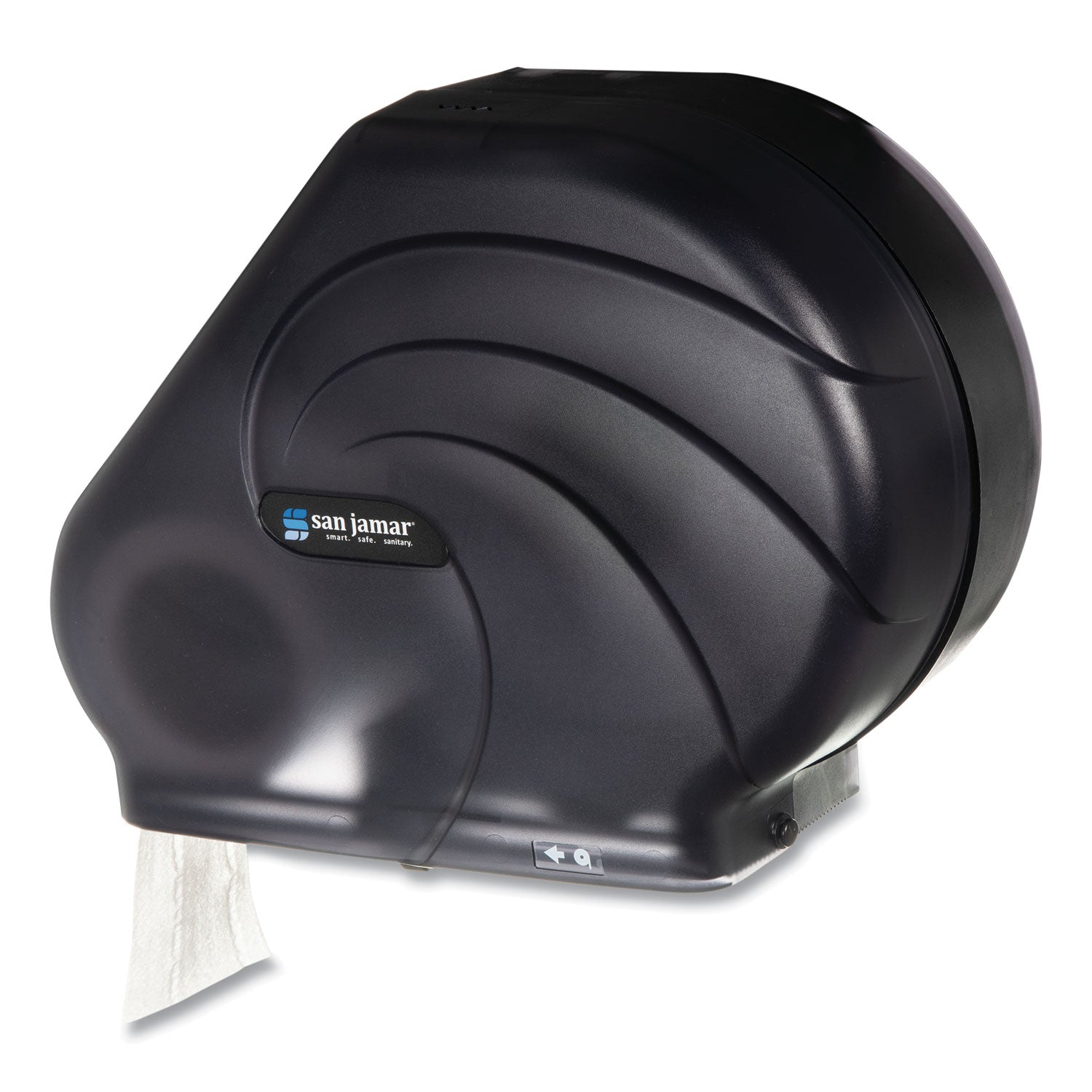 San Jamar Oceans Reserva Jumbo Tissue Dispenser with Stub, 16.75 x 5.5 x 12.25, Black Pearl (R3090TBK)