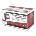 San Jamar Duett Standard Bath Tissue Dispenser, 2 Roll, 7.5 x 7 x 12.75, Black Pearl (R3500TBK)