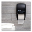 San Jamar Duett Standard Bath Tissue Dispenser, 2 Roll, 7.5 x 7 x 12.75, Black Pearl (R3500TBK)