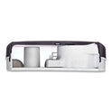 San Jamar Twin 9" Jumbo Tissue Dispenser, Classic, 19 x 5.25 x 12, Transparent Black Pearl (R4000TBK)