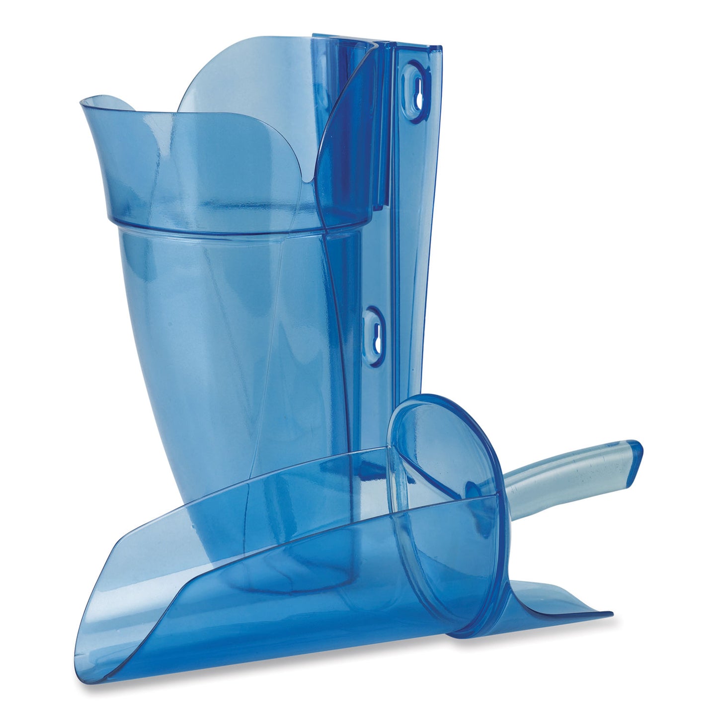 San Jamar Saf-T-Scoop and Guardian System for Ice Machines, 64-86 oz, Transparent Blue (SI9000)