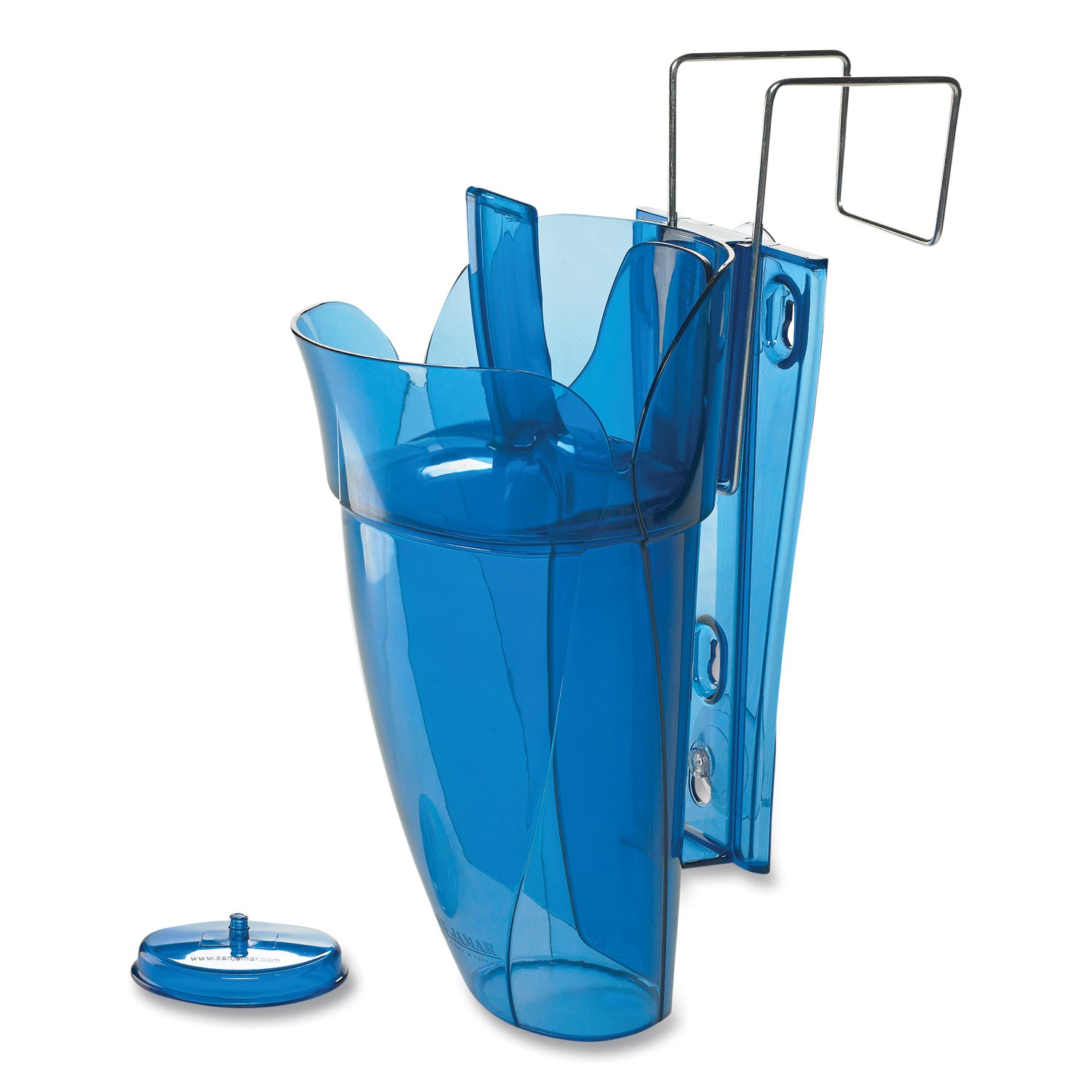 San Jamar Saf-T-Scoop and Guardian System for Ice Machines, 64-86 oz, Transparent Blue (SI9000)