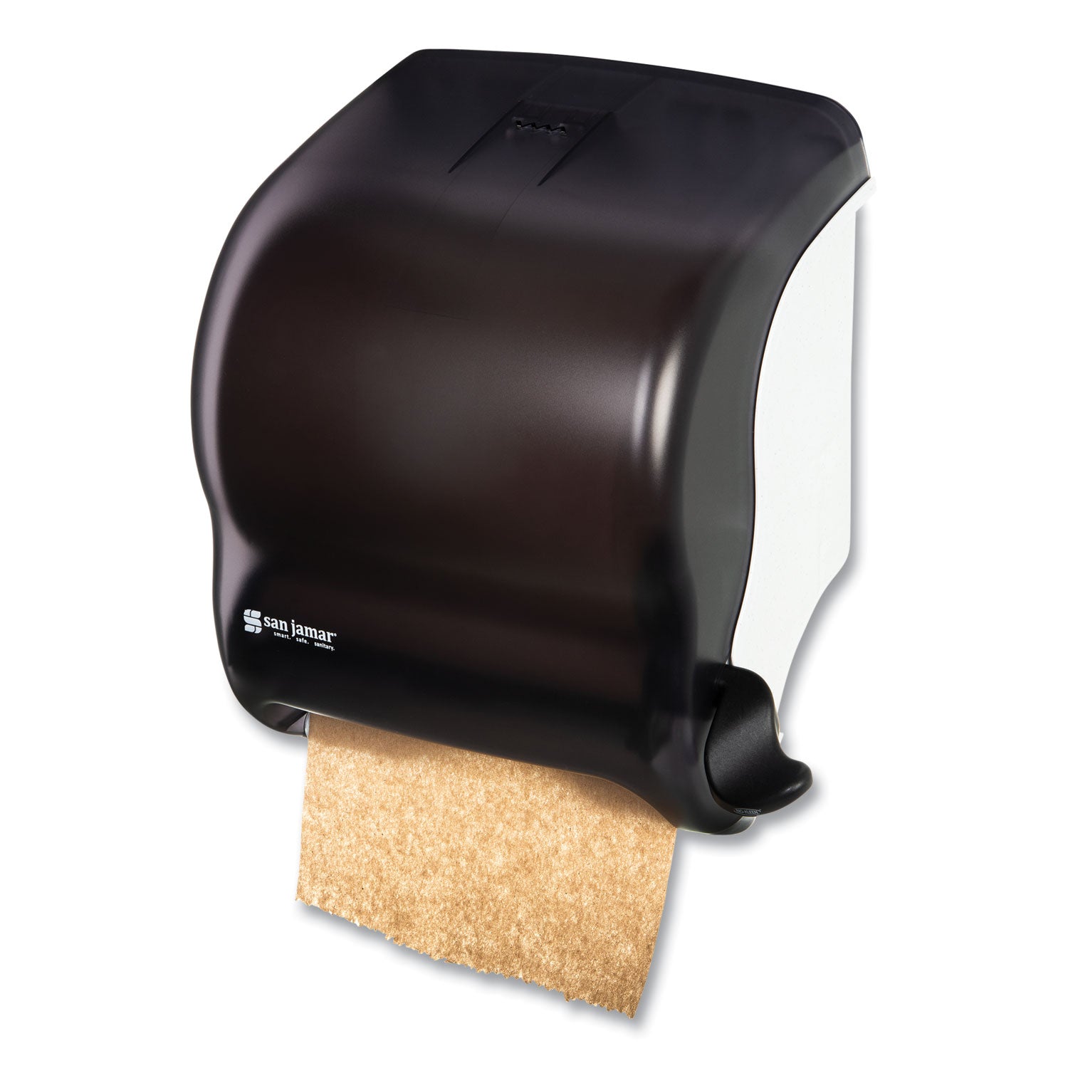 San Jamar Element Lever Roll Towel Dispenser, Classic, 12.5 x 8.5 x 12.75, Black Pearl (T950TBK)