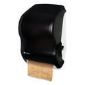 San Jamar Lever Roll Towel Dispenser, Classic, 12.94 x 9.25 x 16.5, Transparent Black Pearl (T1100TBK)