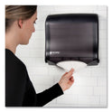 San Jamar Ultrafold Fusion C-Fold and Multifold Towel Dispenser, 11.5 x 5.5 x 11.5, Black (T1755TBK)