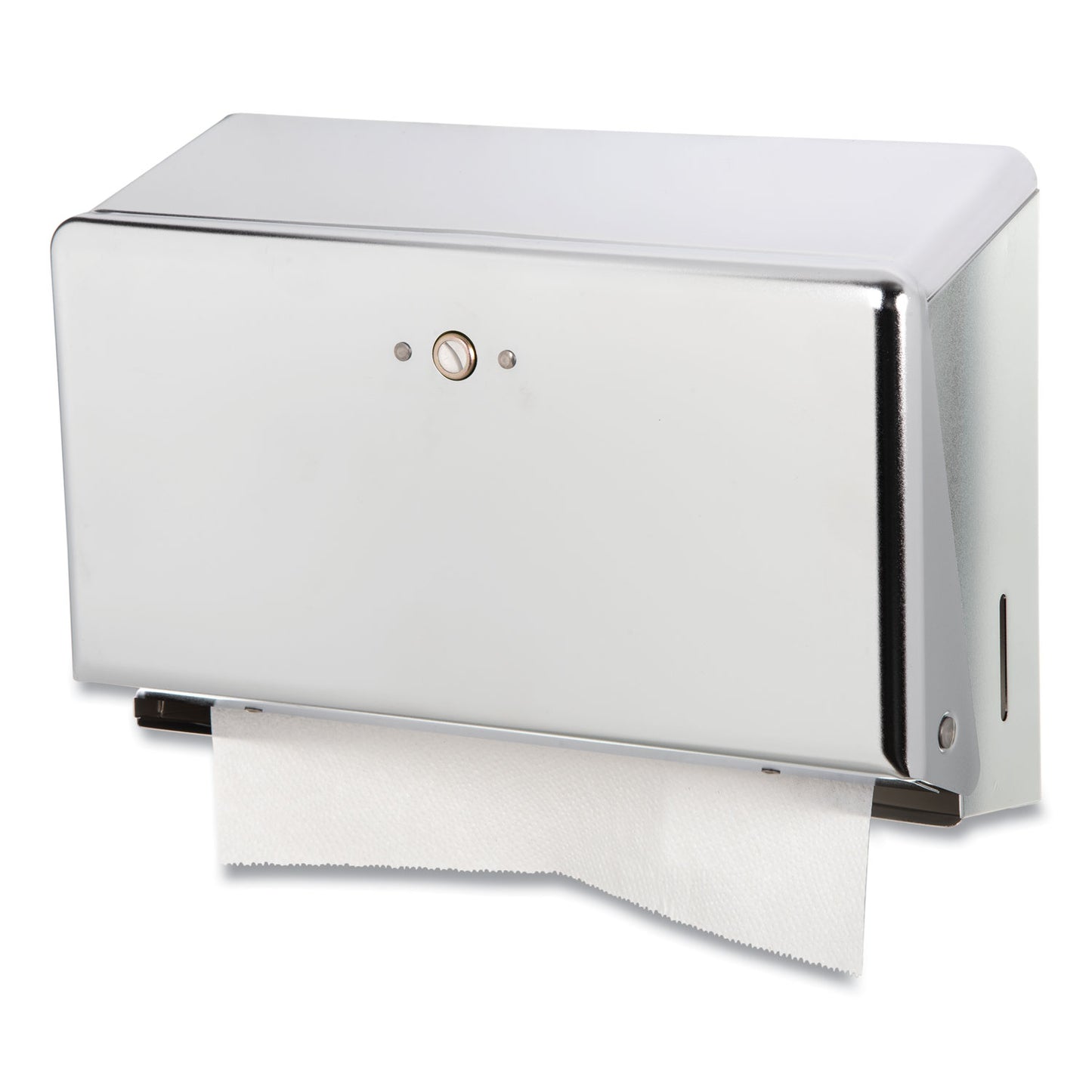 San Jamar Mini C-Fold/Multifold Towel Dispenser, 11.13 x 3.88 x 7.88, Chrome (T1950XC)