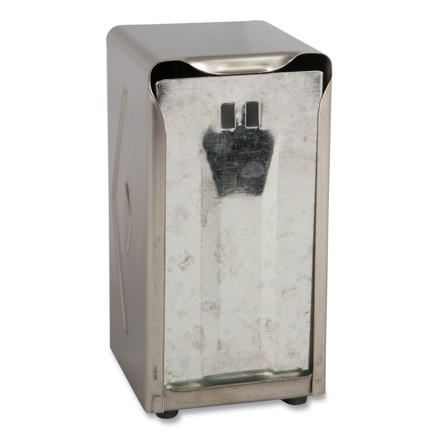 San Jamar Tabletop Napkin Dispenser, Tall Fold, 3.75 x 4 x 7.5, Capacity: 150, Chrome (H900X)