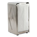 San Jamar Tabletop Napkin Dispenser, Tall Fold, 3.75 x 4 x 7.5, Capacity: 150, Chrome (H900X)