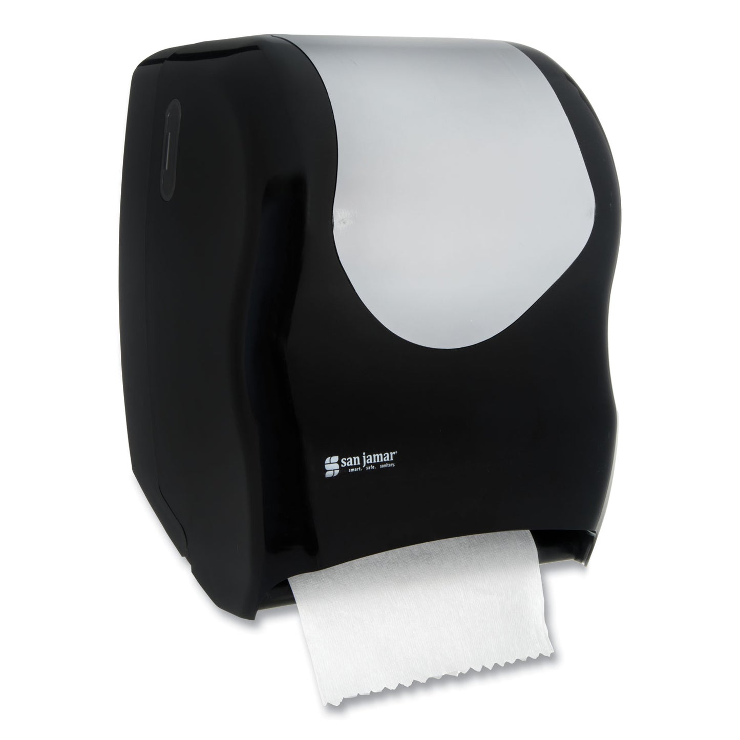 San Jamar Tear-N-Dry Touchless Roll Towel Dispenser, 16.75 x 10 x 12.5, Black/Silver (T1370BKSS)