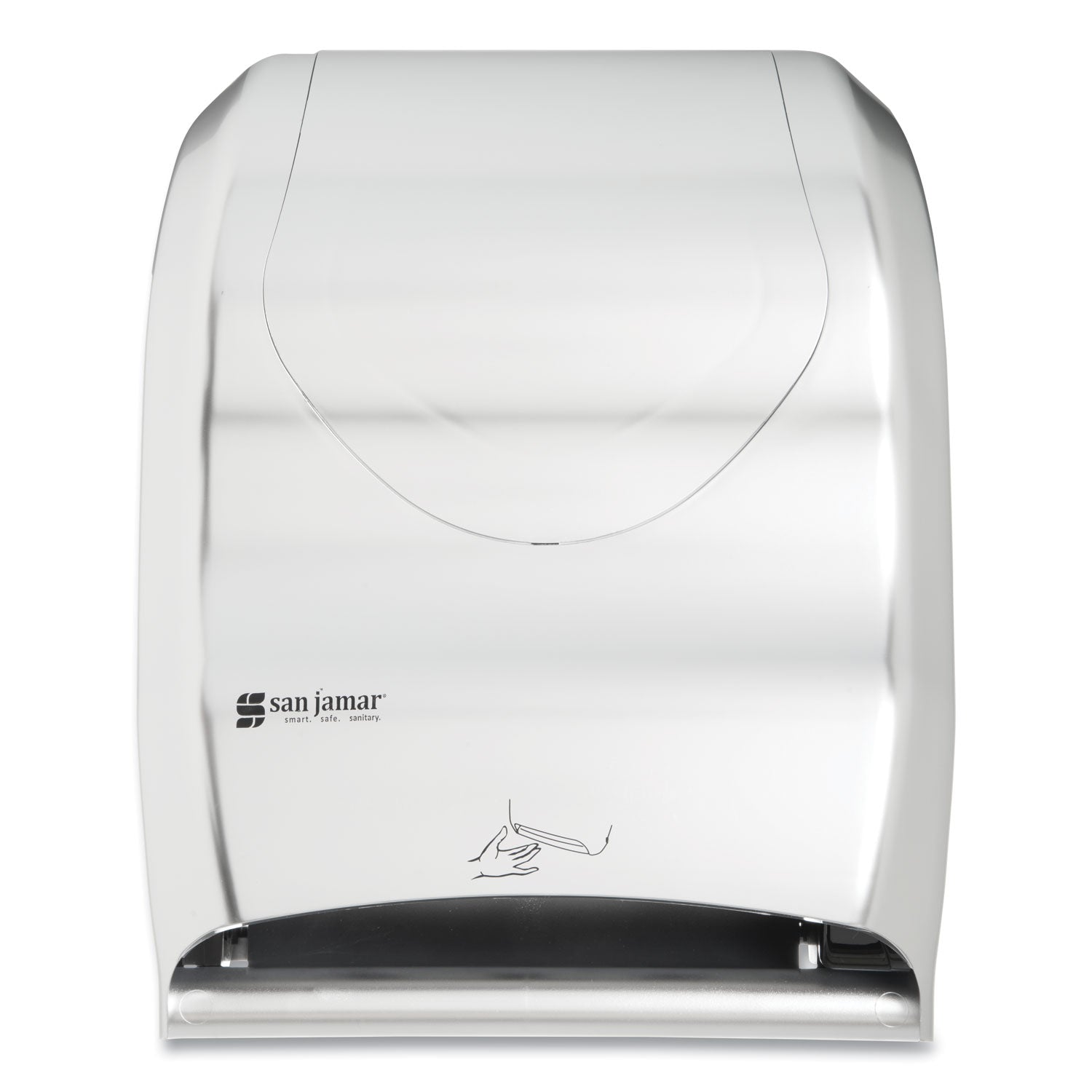 San Jamar Smart System with iQ Sensor Towel Dispenser, 16.5 x 9.75 x 12, Silver (T1470SS)