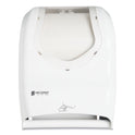 San Jamar Smart System with iQ Sensor Towel Dispenser, 16.5 x 9.75 x 12, White/Clear (T1470WHCL)