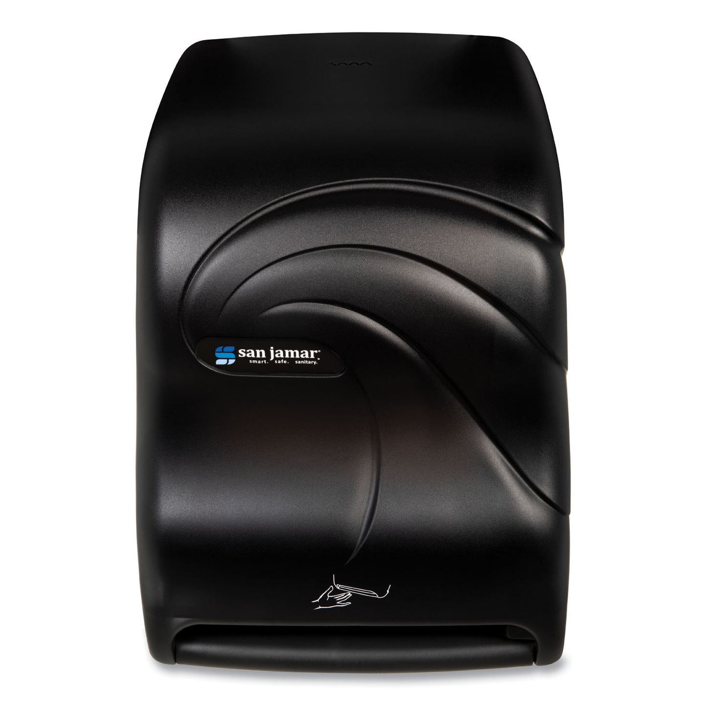 San Jamar Smart System with iQ Sensor Towel Dispenser, 11.75 x 9.25 x 16.5, Black Pearl (T1490TBK)