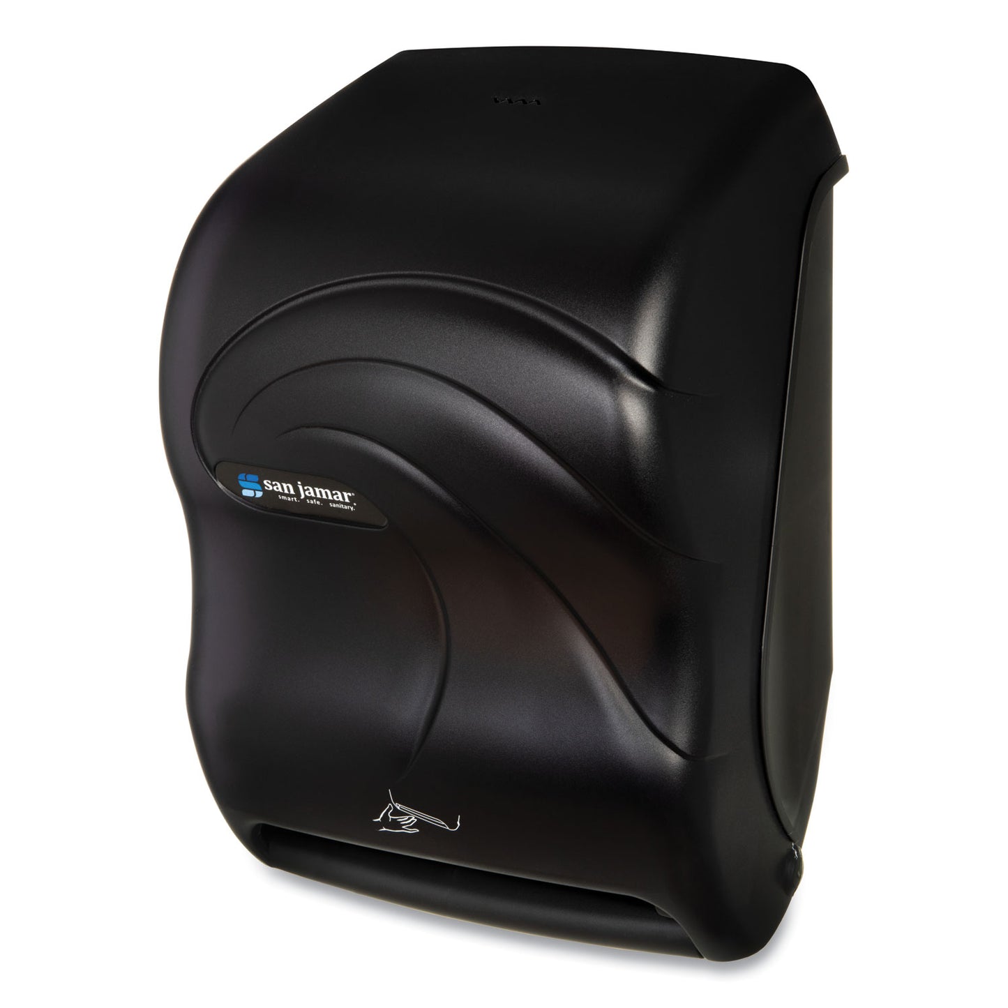 San Jamar Smart System with iQ Sensor Towel Dispenser, 11.75 x 9.25 x 16.5, Black Pearl (T1490TBK)