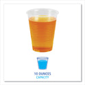 Boardwalk Translucent Plastic Cold Cups, 10 oz, Polypropylene, 100 Cups/Sleeve, 10 Sleeves/Carton (TRANSCUP10CT)