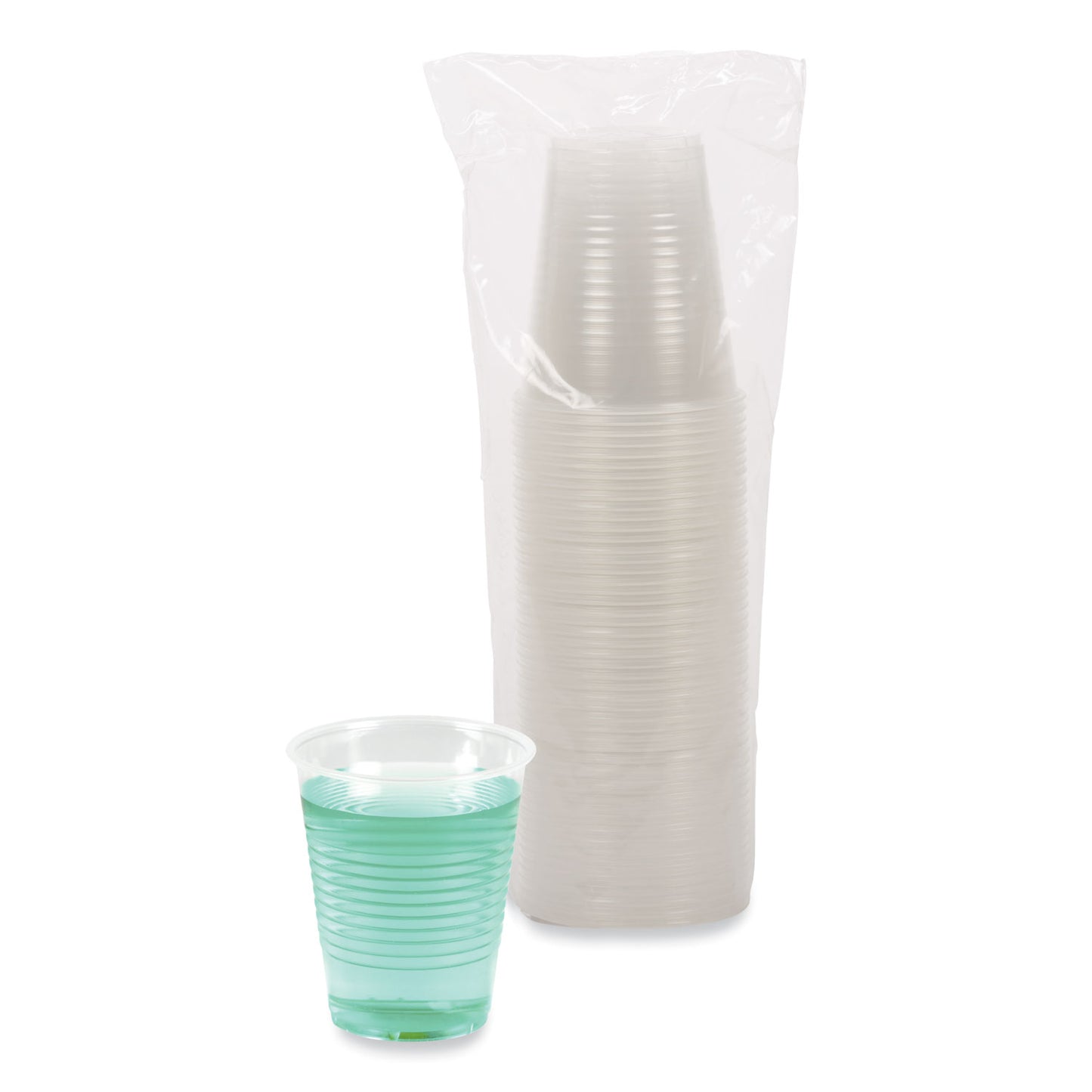 Boardwalk Translucent Plastic Cold Cups, 12 oz, Polypropylene, 50 Cups/Sleeve, 20 Sleeves/Carton (TRANSCUP12CT)