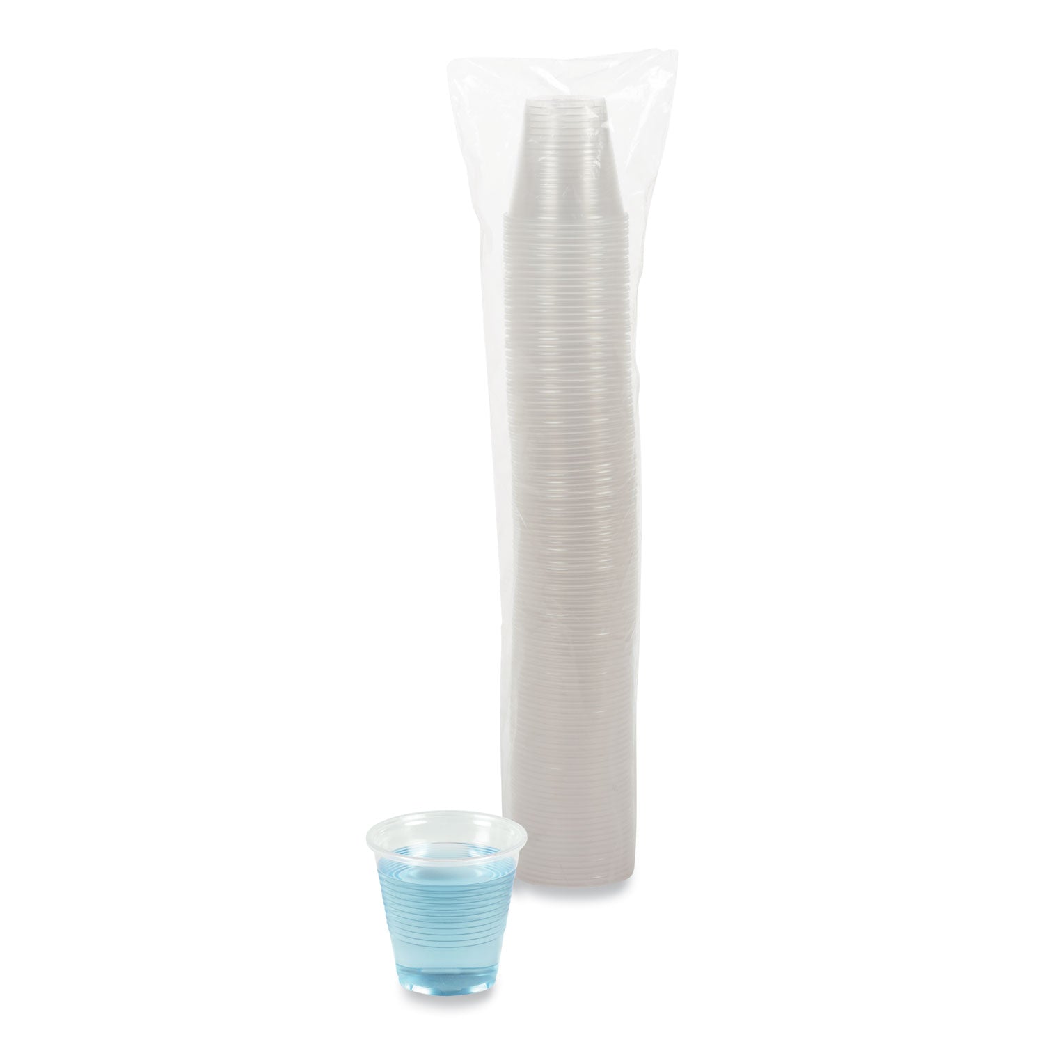 Boardwalk Translucent Plastic Cold Cups, 5 oz, Polypropylene, 100/Pack (TRANSCUP5PK)