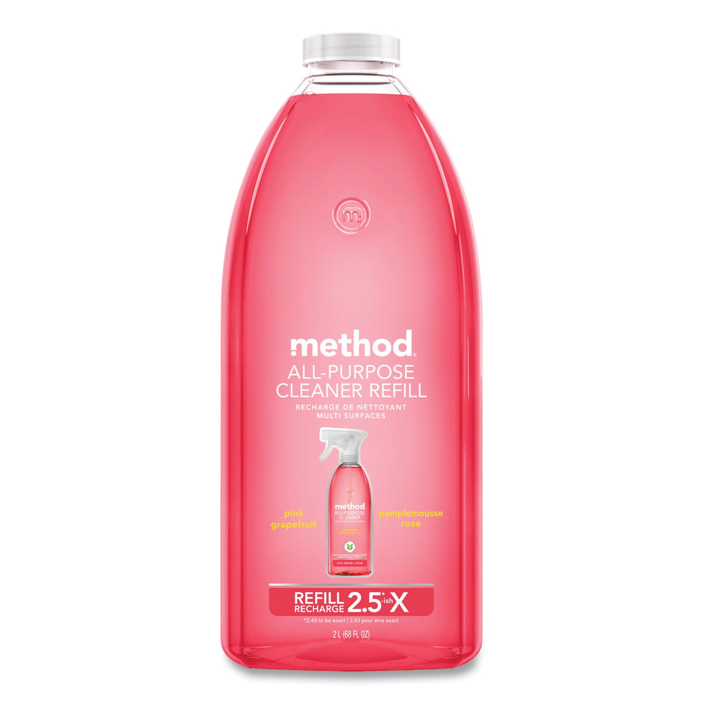 Method All Surface Cleaner, Grapefruit Scent, 68 oz Plastic Bottle (01468EA)