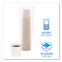 Boardwalk Paper Hot Cups, 4 oz, White, 50 Cups/Sleeve, 20 Sleeves/Carton (WHT4HCUP)